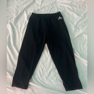 Adidas Black 3/4 dry fit athletic leggings